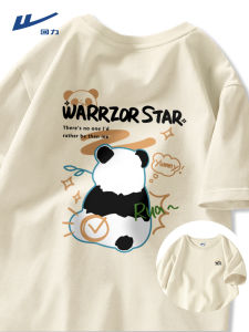 Warrior | Áo Thun Đôi Mùa Hè Hình Gấu Trúc Cotton Khô Nhanh