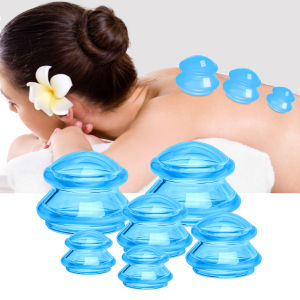 Silicone Jars Vacuum Cupping Therapi Set Ventosa Suction Cup Massage Body Cups Anti-Cellulite Cans Massager For Face Health Care