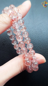 Rare Old Mine Super 7 Strawberry Lepidocrocite Bracelet