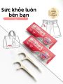 Dụng Cụ Đánh Răng Trắng Cá Nhân Chống Khuẩn Dễ Mang Theo Tay cầm Dày. 