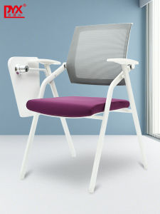 Foldable Training Chair with Enlarged Writing Board Meeting Room Conference Chair with Table Board Office Chair Students Chair Conference Chair