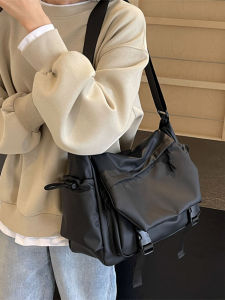 Túi Đeo Chéo Nam Dung Tích Lớn Chống Thấm Nước Phong Cách Đường Phố Đơn Giản Chức Năng Túi Đeo Vai Đơn Giản Túi Đeo Chéo