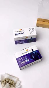 Amplop Kecil Paperline Putih Saku Banker (70 x 110 mm) - 100 Lembar, 80 gsm