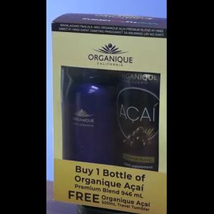 Organique Acai Premium Blend 946 ml with Tumbler