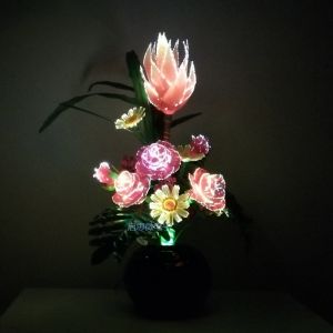 Led Artificial silk French Rose Dragon Fruit Floral Bouquet Fake Flower Arrange Table Daisy Wedding Flowers Decor Party Led Artificial silk French Rose Dragon Fruit Floral Bouquet Fake Flower Arrange Table Daisy Wedding Flowers Decor Party Led Artificial
