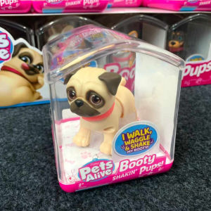 Zuru Pets Alive Interactive Mini Dog Toy Set with Glitter Mini pet accessories Three-dimensional corgi decorative toys