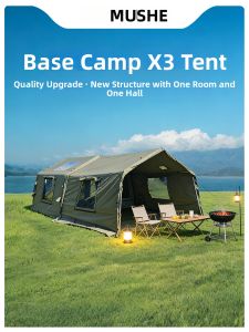 MUSHE | Outdoor Camping Inflatable Tent Cotton 1-Bedroom 1-Living Room