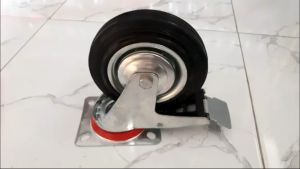 Roda Troli Trolley Karet HDP Rem 6 Inci Roda Trolley Estalase Pintu