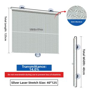 ZTION | Sunscreen and Heat Insulation Adjustable Sunshade Curtain for Kitchen and Balcony