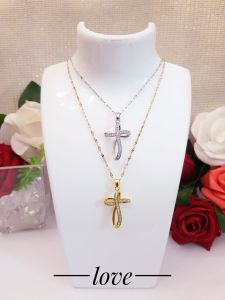 Titanium Kalung Salib Anti Karat Xds4524a