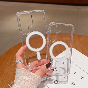 กรณีโทรศัพท์แม่เหล็ก สำหรับ Samsung Galaxy S25 S24 S23 S22+ S25 S24 S23 S22 Ultra S23 FE S24FE กรณีป้องกันลายนิ้วมือ