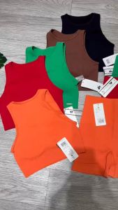 Bộ đồ tập gym yoga aerobic thể thao nữ bao gồm áo bra kèm mút và quần đùi chun mông chất liệu dệt kim BINSPORTS BN104