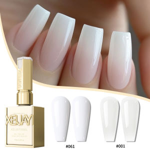 2pcs Milky White Clear Pink Color 15ml Jelly Nail Gel Polish Soak Off UV LED Gel Varnish Manicure Tips Tools