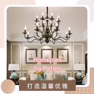 HOMEPLEX BLACK Candle lights Modern Lust Pendant Light Hanging Ceiling Lamp Lampu Gantung Hiasan Bilik Lampu Siling crystal lights Chandelier Lamps lilin LED pendant lamp decor dining area pendant lights living room pendant lamps