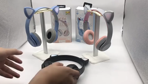 Versi Upgrade Sound Dan Bluetooth Terbaru Headset Wireless Kuping Kucing RGB Menyala Headphone Full Bass Stereo Cantik Lucu Dewasa Anak