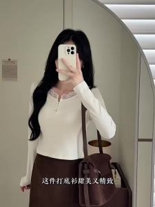 HEYINI | Áo Thun Voan Ren Ngọt Ngào