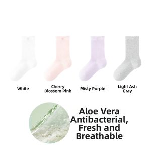 B&C.Room | Thin Cotton Antibacterial Lace Bow Ankle Socks for Girls