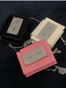 กระเป๋าสะพายข้างหนังแท้ Mini Matin Kim กระเป๋าใส่โทรศัพท์มือถือแบบสะพายข้างสำหรับผู้หญิง กระเป๋าสะพายข้างแบบสะพายข้างแบบลำลอง