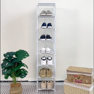 MarCur Home Multi layer shoe rack stackable vertical bracket seam storage rack saving space for vertical storage organization