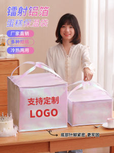 Thickened Aluminum Foil Insulated Cold Storage Bag Birthday Cake Delivery Special Handheld Refrigeration Bag for Outdoor Use