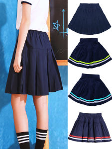 Girls Pleated Skirt A-line School Uniform Sporty