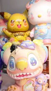 Tô Tượng Thạch Cao M 019 4 Tượng Tiệc Ngủ Nhà Lợn Size M Tượng Thạch Cao MUNDO