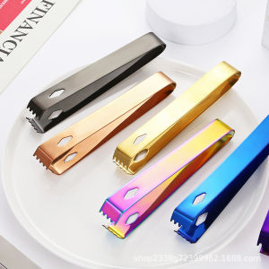 (SẴN HCM) Combo 2 KẸP GẮP ĐÁ/ GẮP ĐƯỜNG VIÊN/ GẮP THỨC ĂN có răng LOẠI MINI INOX 304 - Gắp đá inox nhỏ tiện dụng - dụng cu gắp đá