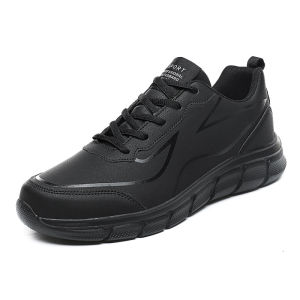 Brand Shoes for the Old Mens Plus Size 46 Leather Waterproof Middle-Aged Big Feet 47 Spring and Autumn Dad Sneaker 48 plus Size