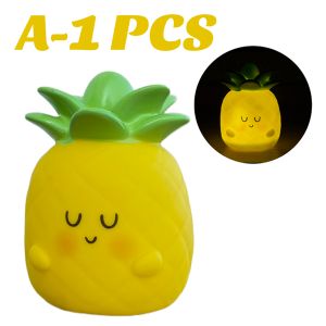 Bandai | Strawberry Banana Peach Cute Fruit Silicone LED Night Light Bedroom Atmosphere Lamp Soft Glow Desk Lamp Christmas Birthday Gift