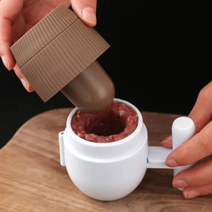 2pcs/set DIY Meat Stuffed Sandwich Meatball Shaper Meat Tools Meatball Maker Kitchen Fish Ball Rice Ball Making Mold Non-Stick