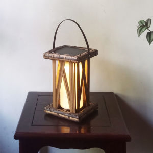 Retro Solar Powered Outdoor Waterproof Handheld Courtyard Lantern Stage Props Decorative Hanging Warm Light Table Lamp