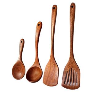 FUJUN | Non-Stick Pan专用 Wooden Cooking Spoon Set