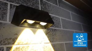 YEEHOME 2025 high-quality solar 3-color wall light waterproof ip65 long battery life easy to install