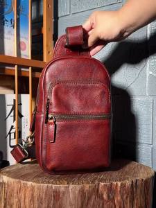 Mantime | Vintage Handmade Leather Crossbody Bag