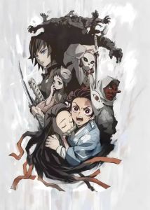 Bandai | Pintura de Diamantes 5D de Kyojuro Rengoku de Demon Slayer Kit de Arte Mural HD con Personajes de Anime para Decoración de Sala
