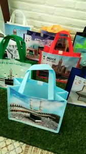Tas souvenir oleh oleh umroh haji putih tebal awet umrah hajj gift