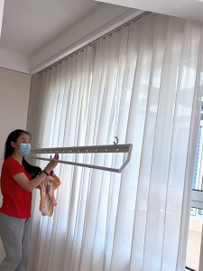 YOWXII🔥 Lifting Stainless Adjustable Foldable Hang Clothes Drying Rack Retractable Hangers manual drying racks are available in a variety of models