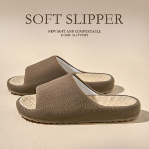 Dép Vải Lanh Nam Mùa Hè Trong Nhà Êm Ái Đế Mềm Chống Trượt Chống Mùi Cotton Lanh Thoải Mái Cho Thanh Thiếu Niên