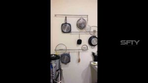 Rak Gantungan Dinding Dapur & Tempat Handuk Baju Toilet Multifungsi Gantungan Stainless Kamar Mandi