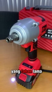 CORDLESS IMPACT WRENCH EDON 48V 600 N.M BOR BUKA BAUT KUNCI 48 VOLT 2 BATERAI 100% Original
