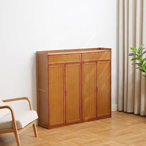 Giá Đựng Giày Tre Chống Bụi Tiết Kiệm Không Gian