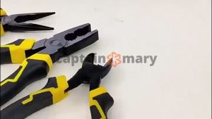 6 Inches Heavy Duty Pliers Tool Set: Long Nose & Tiger Pliers