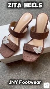 JNY ZITA - Sepatu Wanita High Heels 7 cm Brown