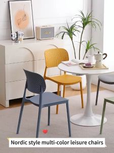 Nordic Candy Chairs Plastic Chair Cafe Chair Dining Chair Study Chair Kerusi Kedai Makan