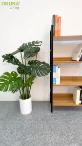 OKURA 4 Tier Multipurpose Metal Mesh Shelf Rak Besi Buku Storage Shelves Book Rack/Bookshelf/Home Living Office