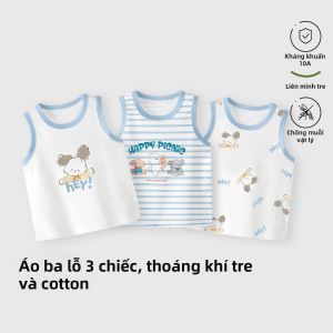 TONGLIANCHUXIN | Áo Bamboo Cotton Mỏng Cho Trẻ Em 3 Cái