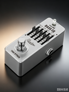 Rowin LEF-317B Bass EQ Pedal 5 Band Equalizer Pedals For Bass Guitar With 5 Band Graphic Mini Size True Bypass
