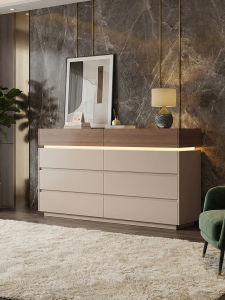 Luxury Minimalist Thin Bedside Storage Cabinet
