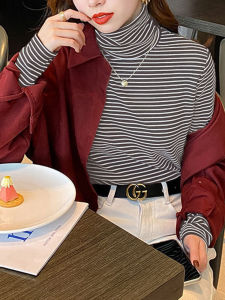 Maillard Wear Super Slimming Long Sleeve Underwear Top Womens 2023 Fall and Winter New Arrival Dralon Heaps Collar Bottoming Shirt