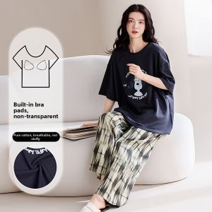 Yuzhaolin | Padded Cotton Ladies Sleepwear Set